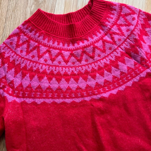 Talbots fair isle crewneck sweater - Picture 6 of 9